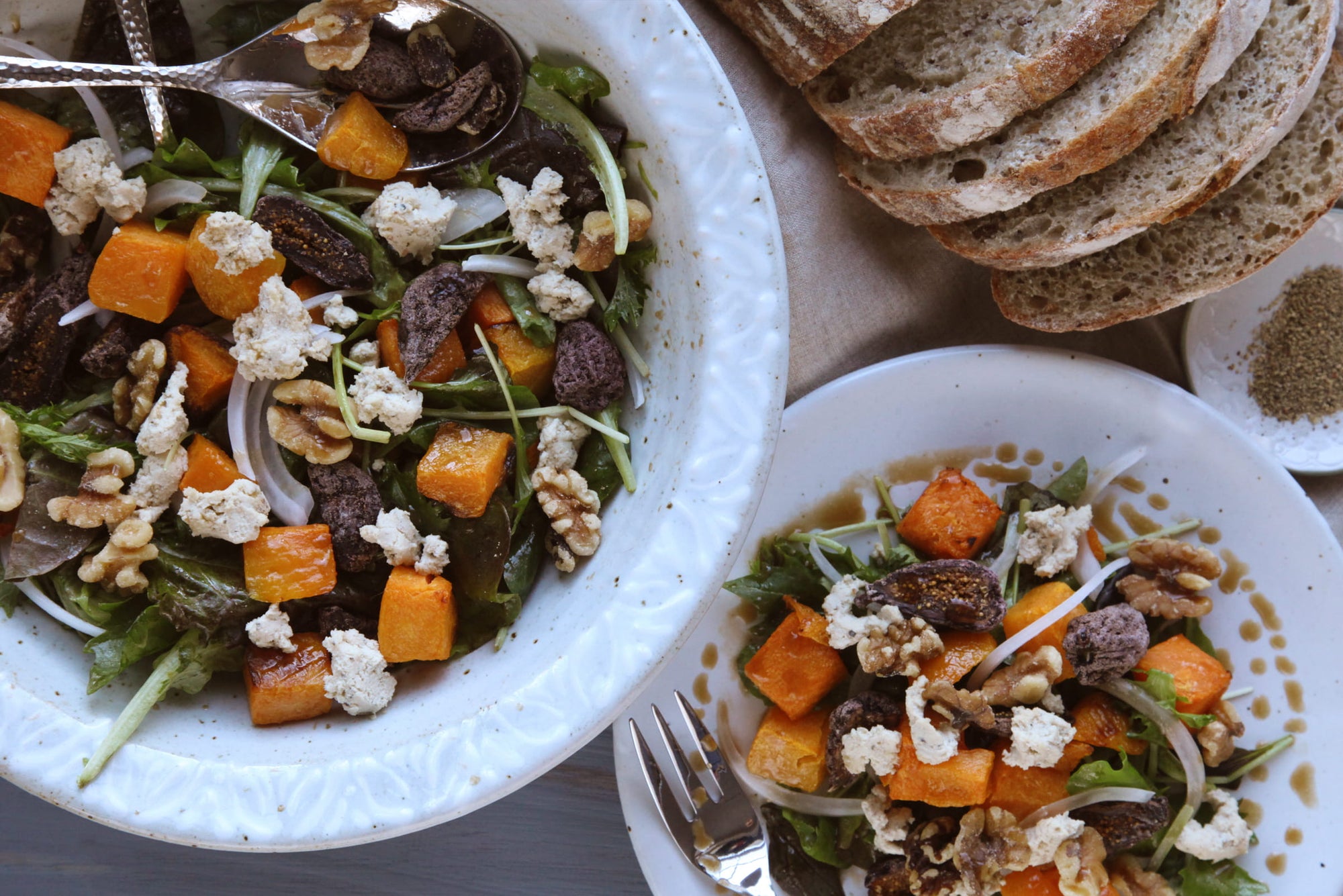 Rich & Creamy Fig and Squash Salad