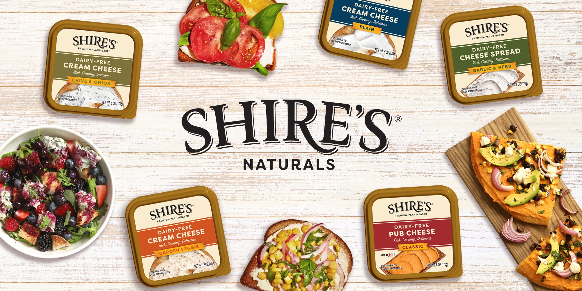Image of Shire's Naturals Products: Cream Cheese, Cheese Spread & Pub Cheese