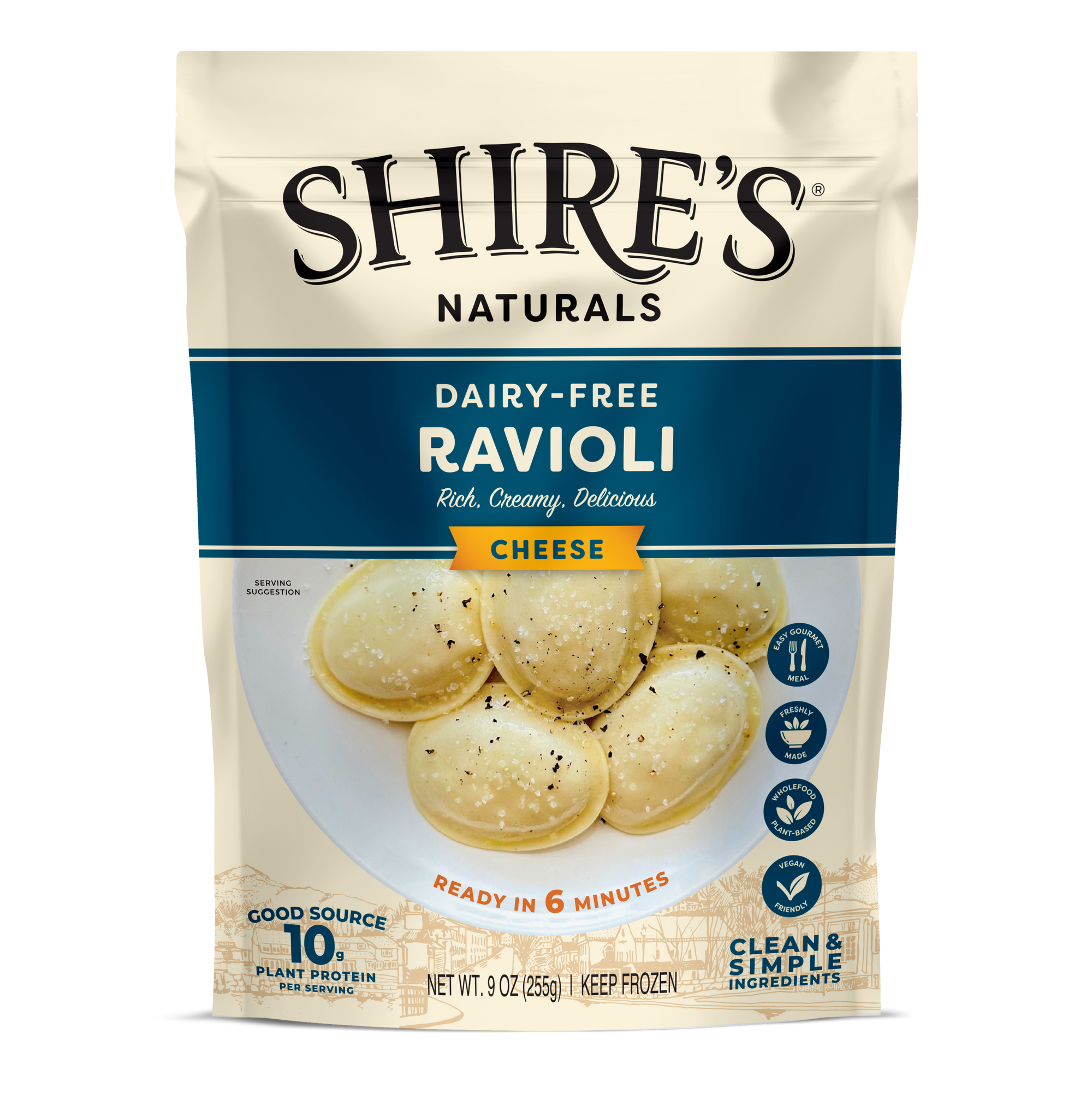 Dairy Free & Plant Based Cheese Ravioli